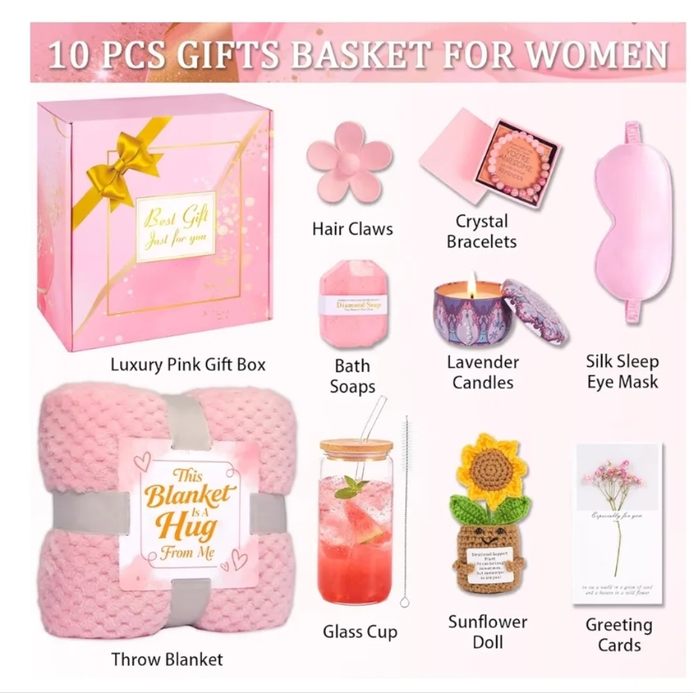 Pink Self Care Gift Box - Picture 2 of 14